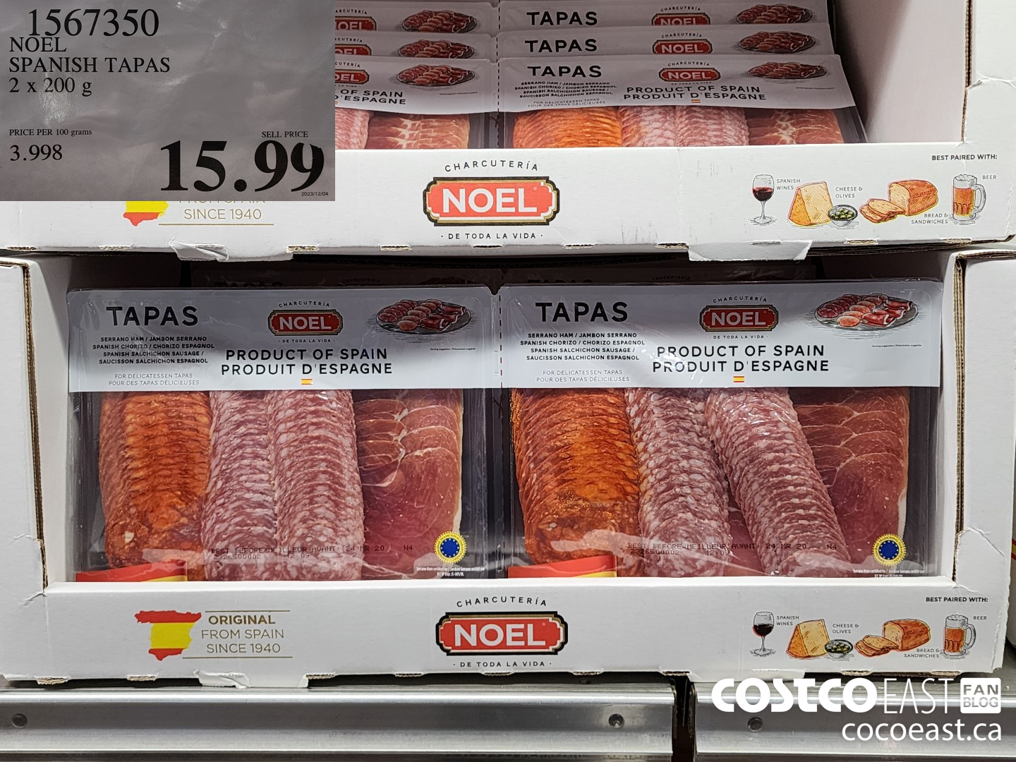1567350 NOEL SPANISH TAPAS 2 x 200 g $15.99