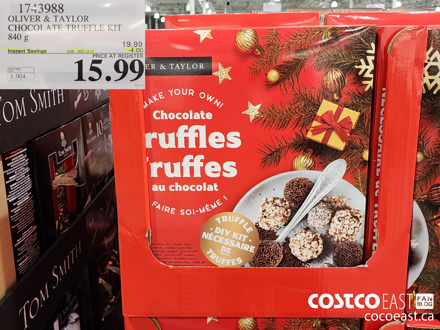 1743988 OLIVER & TAYLOR CHOCOLATE TRUFFLE KIT 840 g ($4.00 INSTANT SAVINGS EXPIRES ON 2023-12-17) $15.99