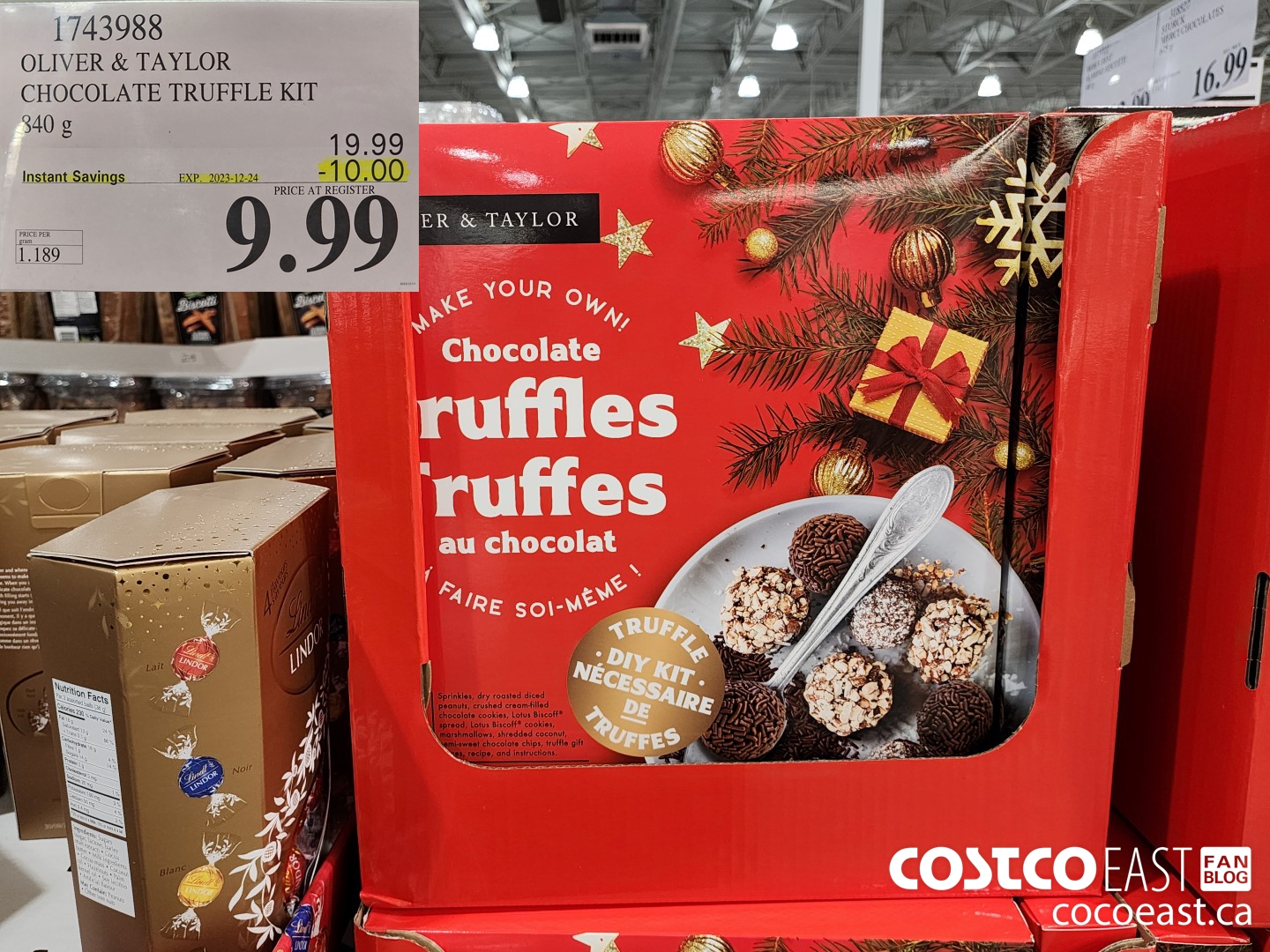 1743988 OLIVER & TAYLOR CHOCOLATE TRUFFLE KIT 840 g ($10.00 INSTANT SAVINGS EXPIRES ON 2023-12-24) $9.99