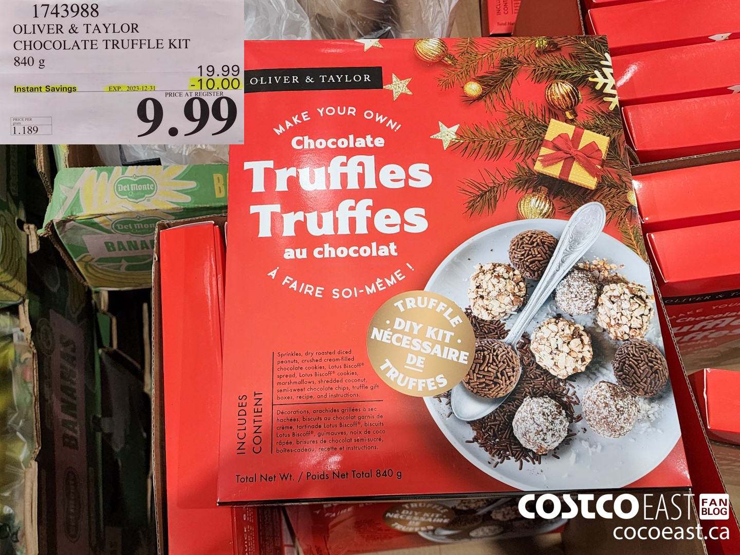 1743988 OLIVER & TAYLOR CHOCOLATE TRUFFLE KIT 840 g ($10.00 INSTANT SAVINGS EXPIRES ON 2023-12-31) $9.99