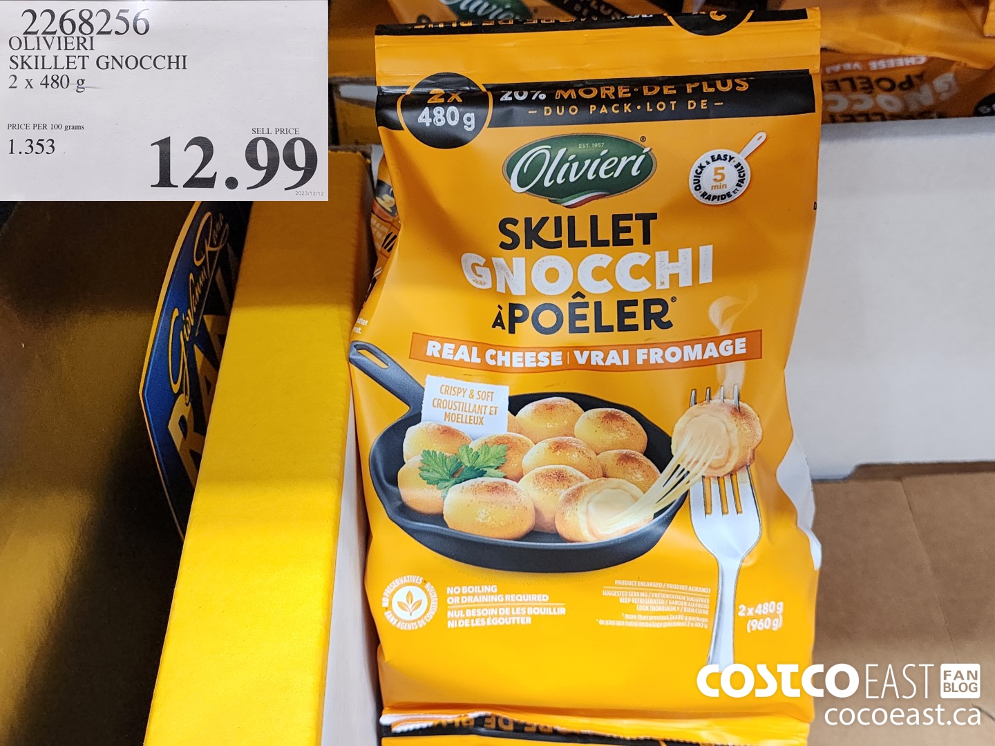 2268256 OLIVIERI SKILLET GNOCCHI 2 x 480 9 $12.99
