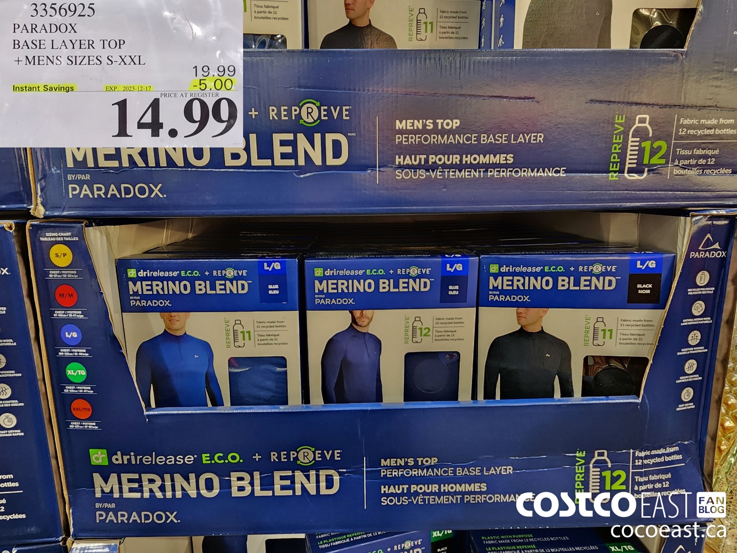 3356925 PARADOX BASE LAYER TOP MENS SIZES S-XXL ($5.00 INSTANT SAVINGS EXPIRES ON 2023-12-17) $14.99