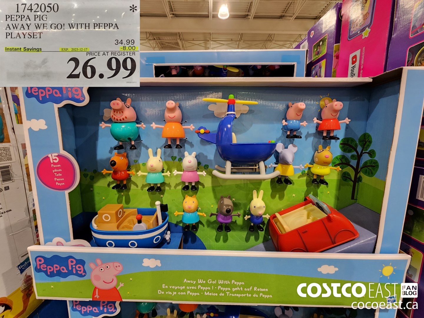 1742050 PEPPA PIG AWAY WE GO! WITH PEPPA PLAYSET ($8.00 INSTANT SAVINGS EXPIRES ON 2023-12-17) $26.99