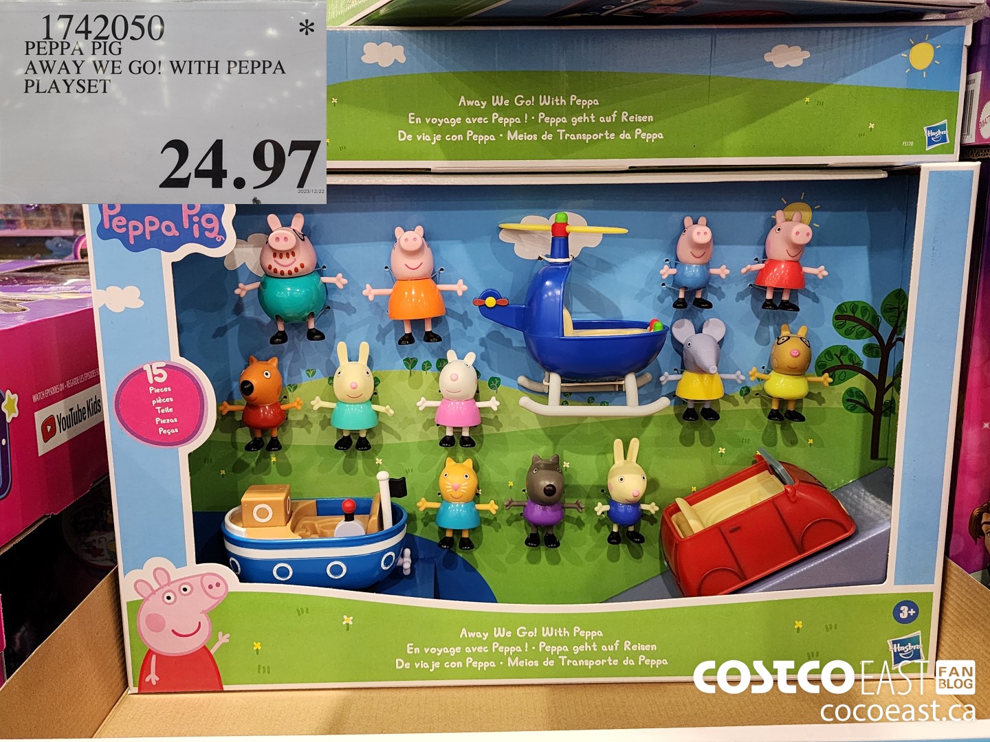 1742050 PEPPA PIG AWAY WE GO! WITH PEPPA PLAYSET $24.97