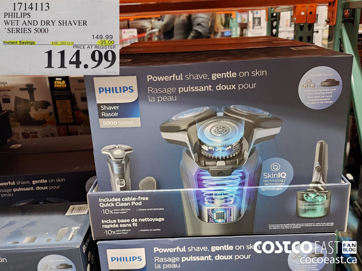 1714113 PHILIPS WET AND DRY SHAVER “SERIES 5000 ($35.00 INSTANT SAVINGS EXPIRES ON 2023-12-31) $114.99