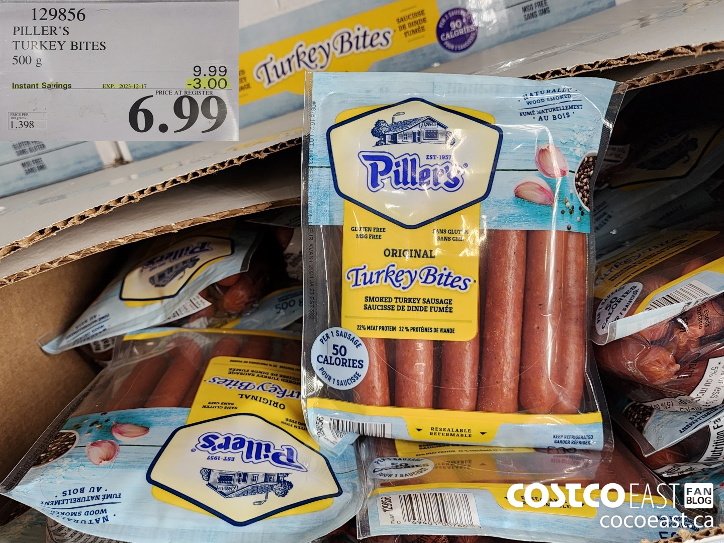 129856 PILLER'S TURKEY BITES 500 G ($3.00 INSTANT SAVINGS EXPIRES ON 2023-12-17) $6.99