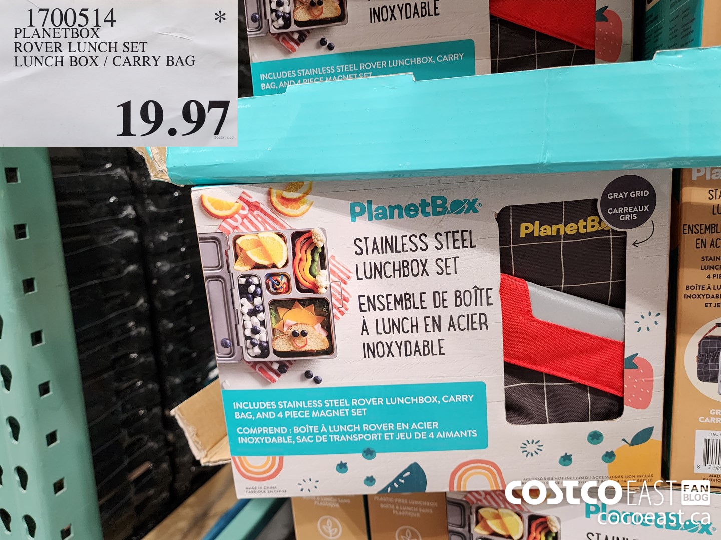 1700514 PLANETBOX ROVER LUNCH SET LUNCH BOX / CARRY BAG $19.97