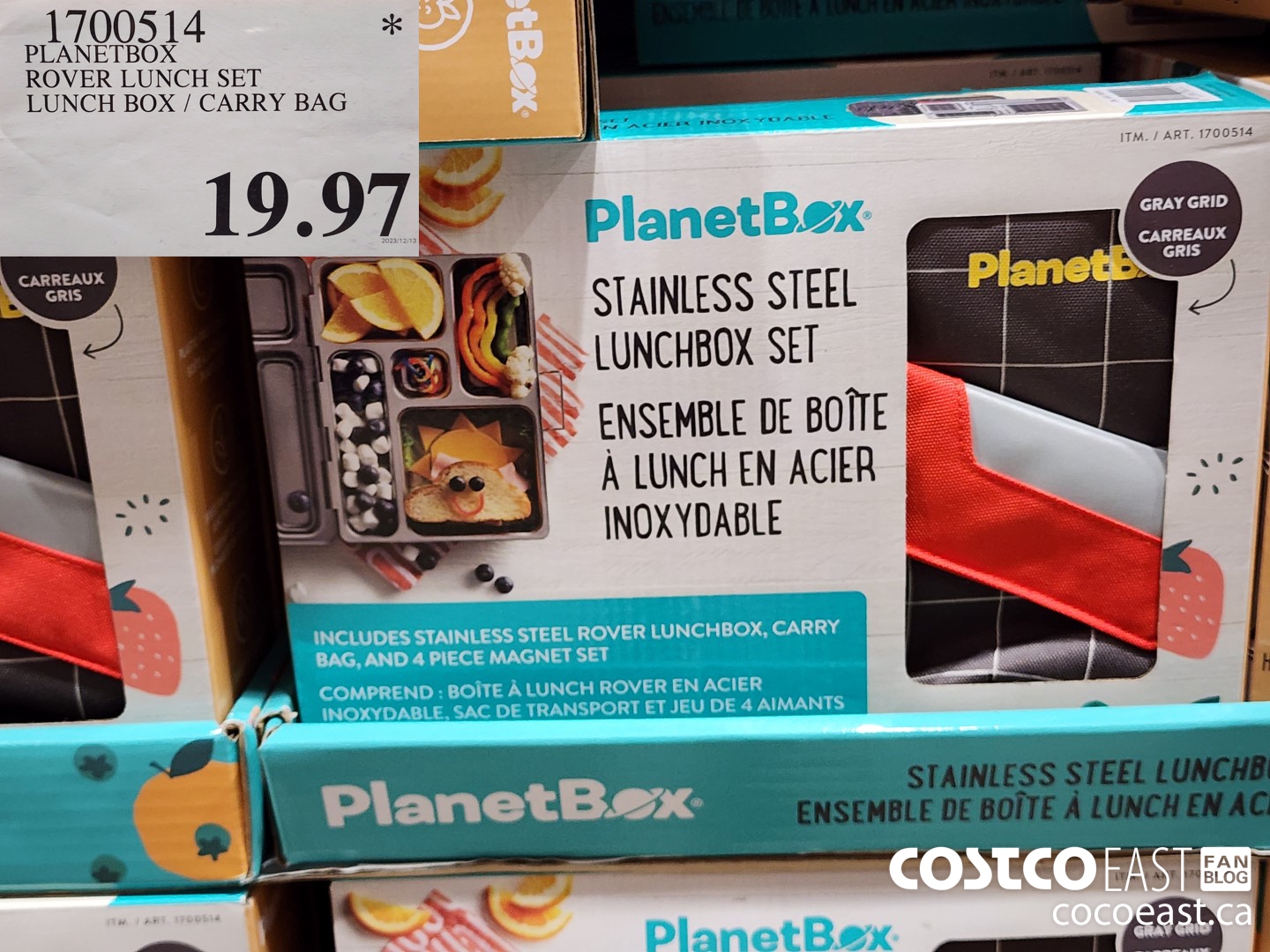 1700514 PLANETBOX ROVER LUNCH SET LUNCH BOX / CARRY BAG $19.97