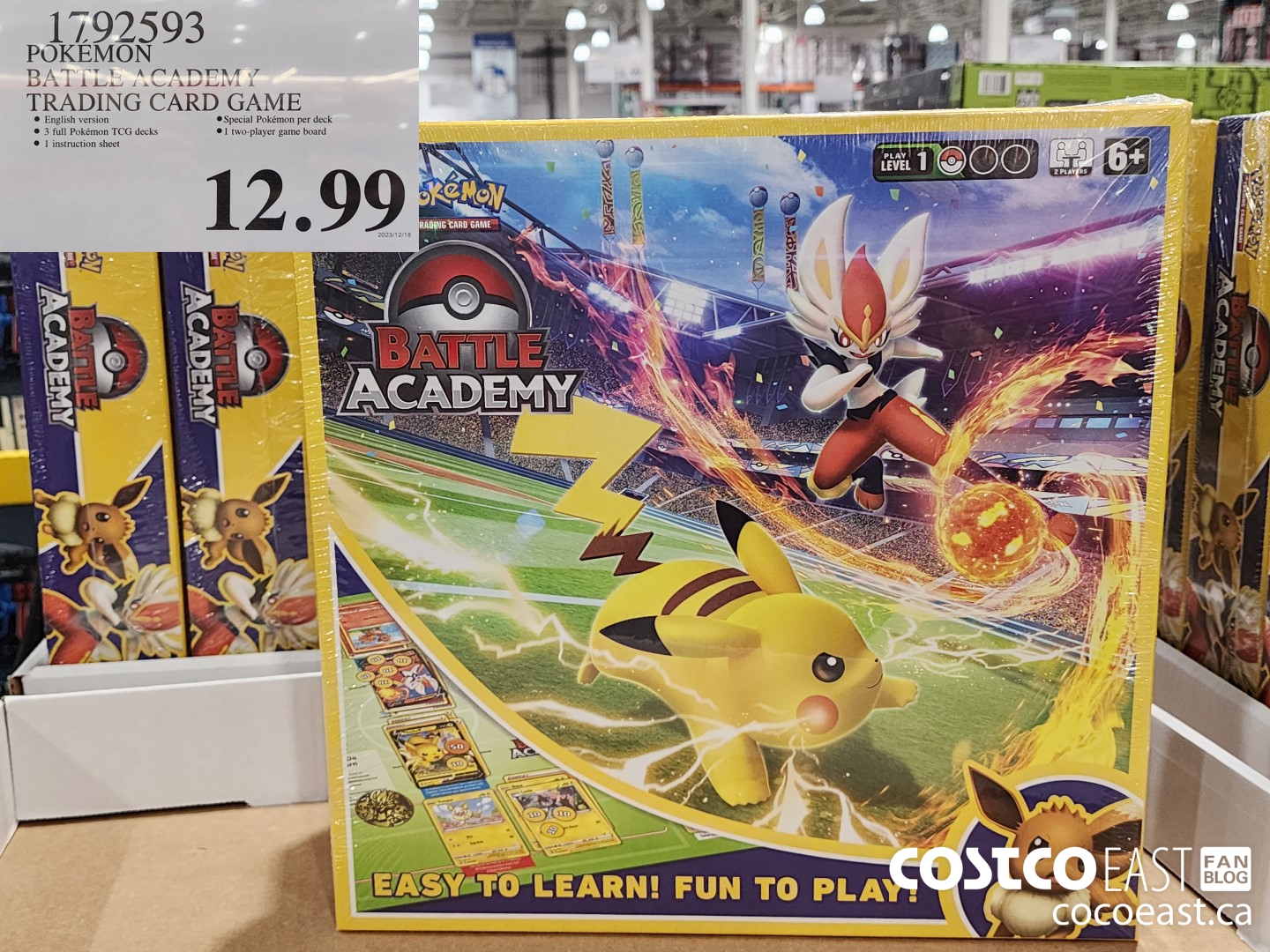1792593 POKEMON BATTLE ACADEMY TRADING CARD GAME $12.99