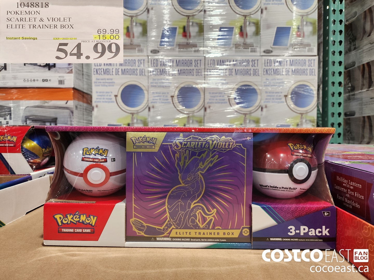 1048818 POKEMON SCARLET & VIOLET ELITE TRAINER BOX ($15.00 INSTANT SAVINGS EXPIRES ON 2023-12-10) $54.99