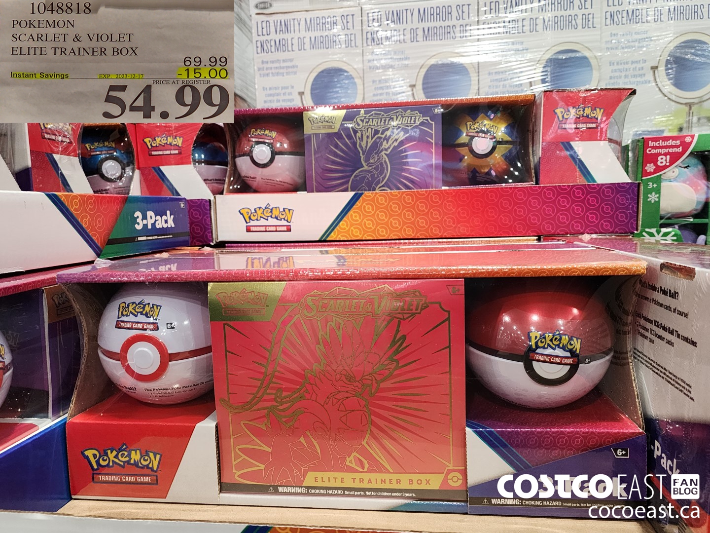 1048818 POKEMON SCARLET & VIOLET ELITE TRAINER BOX ($15.00 INSTANT SAVINGS EXPIRES ON 2023-12-17) $54.99