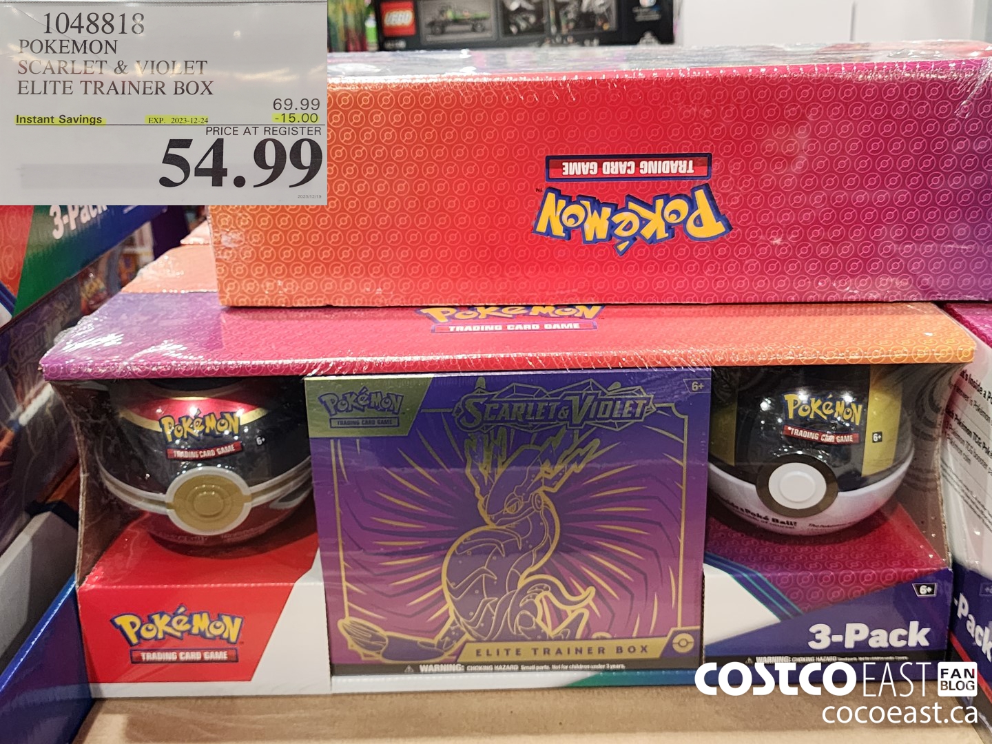 1048818 POKEMON SCARLET & VIOLET ELITE TRAINER BOX ($15.00 INSTANT SAVINGS EXPIRES ON 2023-12-24) $54.99