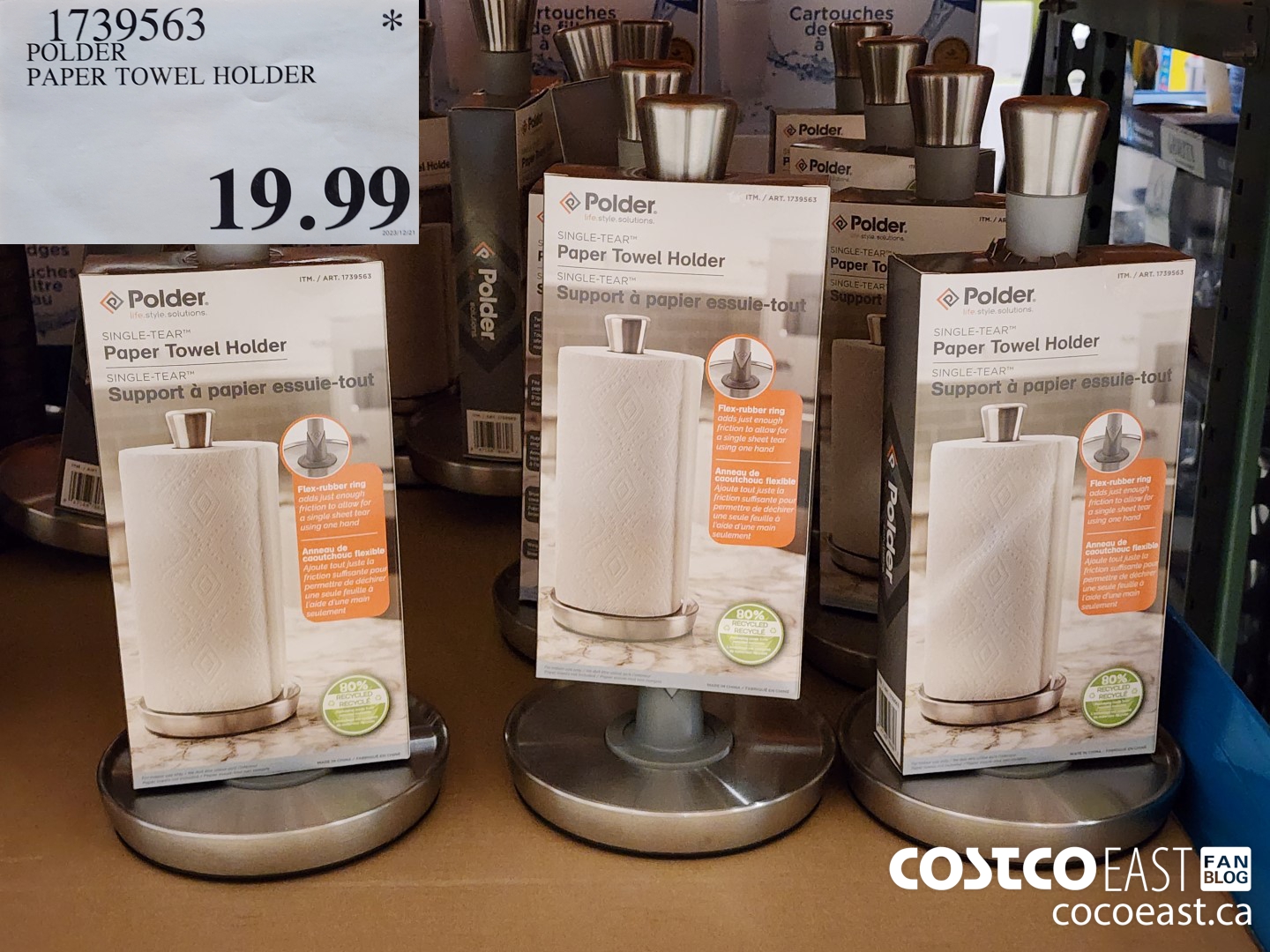 1739563 POLDER PAPER TOWEL HOLDER $19.99