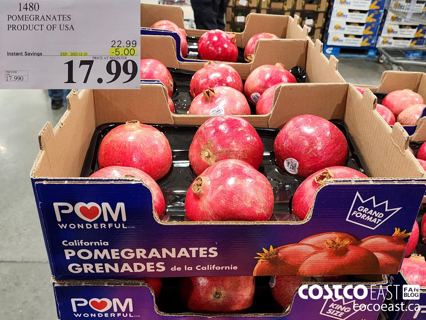 1480 POMEGRANATES PRODUCT OF USA ($5.00 INSTANT SAVINGS EXPIRES ON 2023-12-10) $17.99