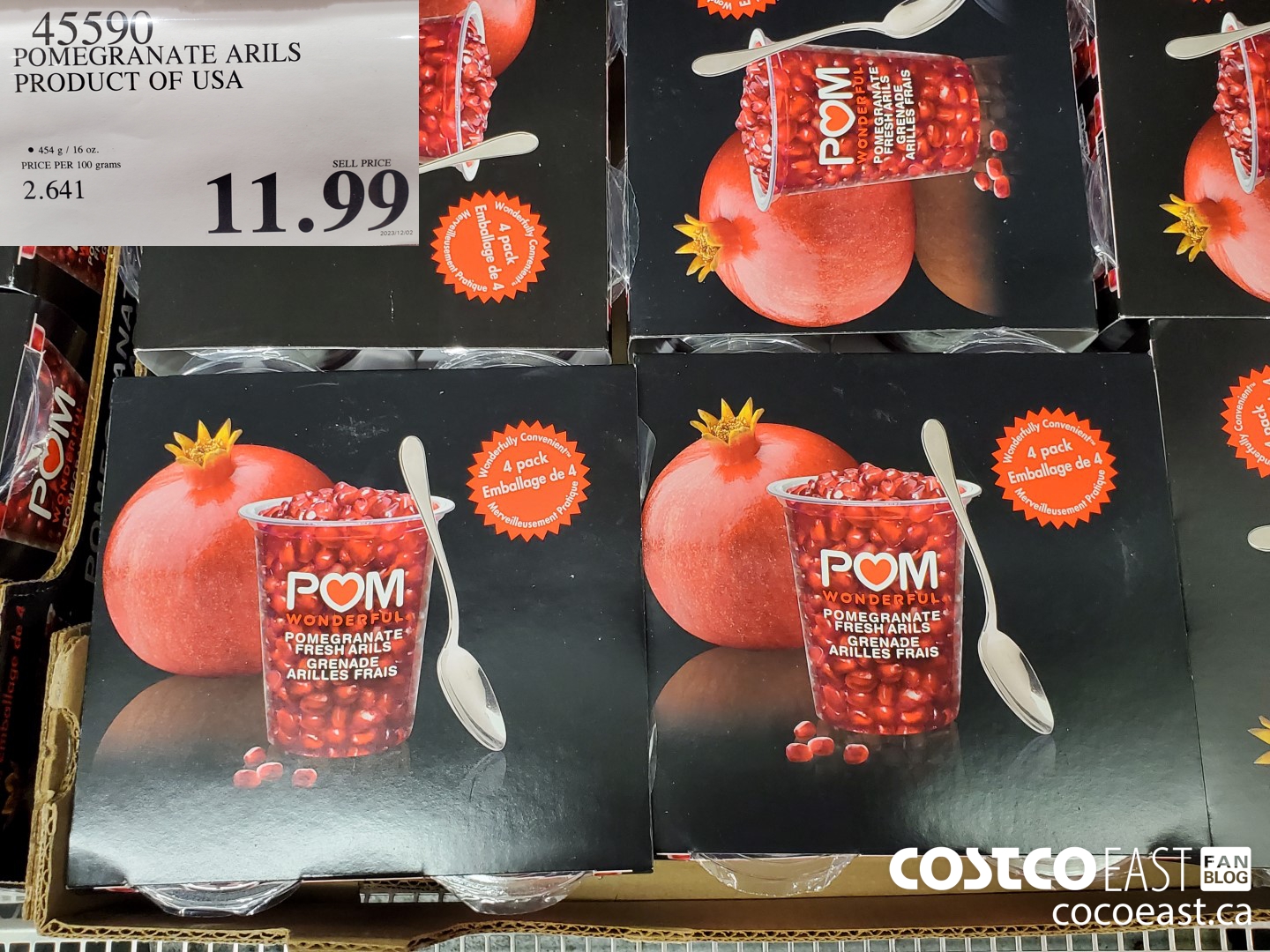 45590 POMEGRANATE ARILS PRODUCT OF USA $11.99
