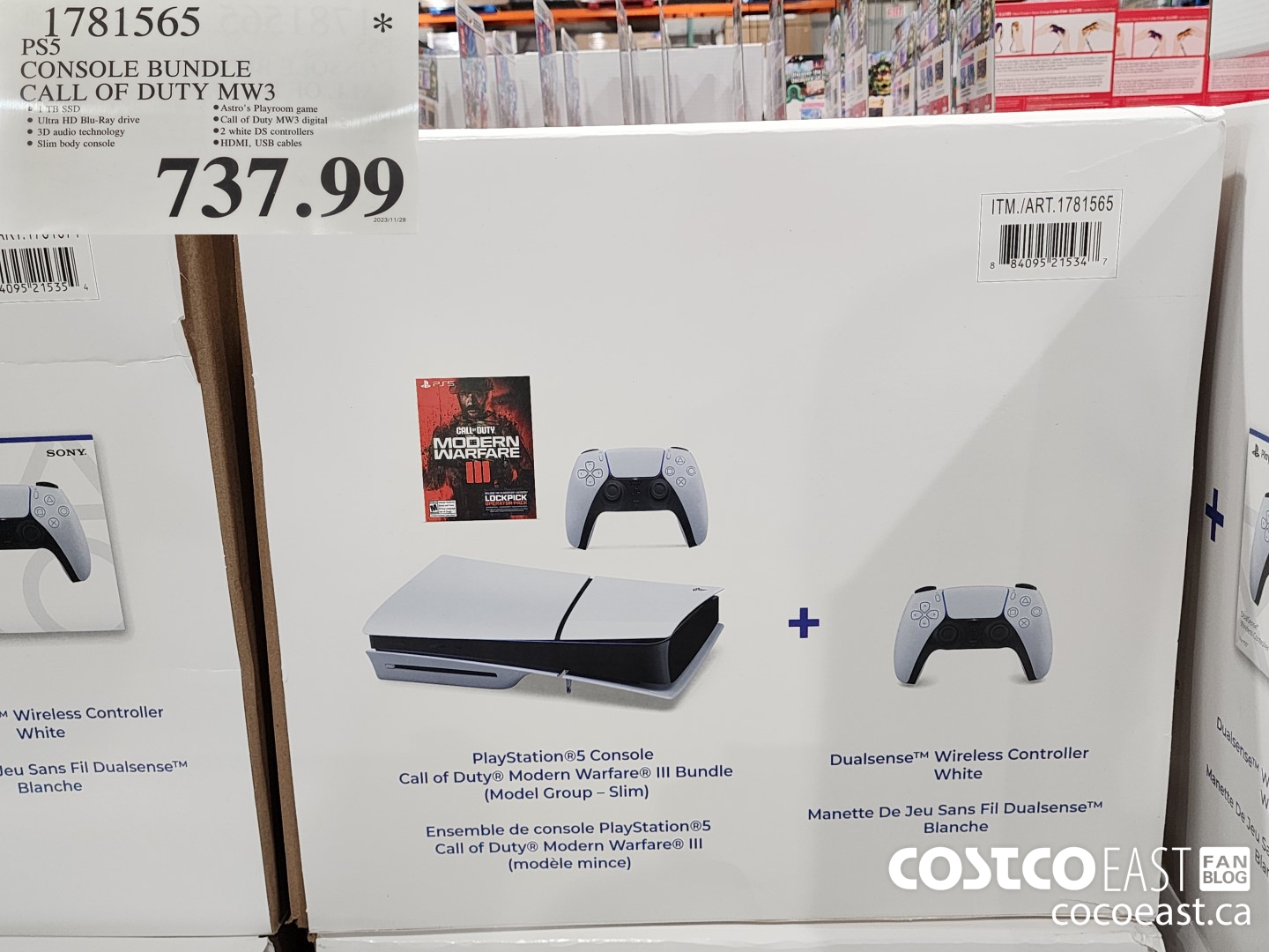 1781565 PS5 CONSOLE BUNDLE CALL OF DUTY MW3 $737.99