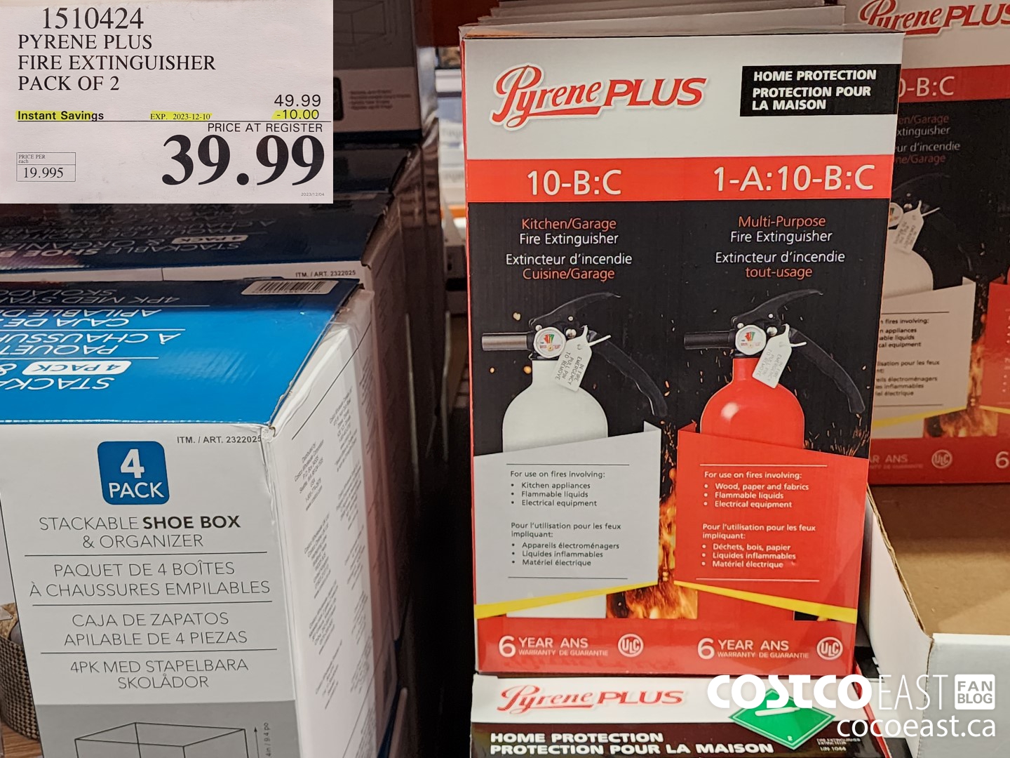 1510424 PYRENE PLUS FIRE EXTINGUISHER PACK OF 2 ($10.00 INSTANT SAVINGS EXPIRES ON 2023-12-10) $39.99