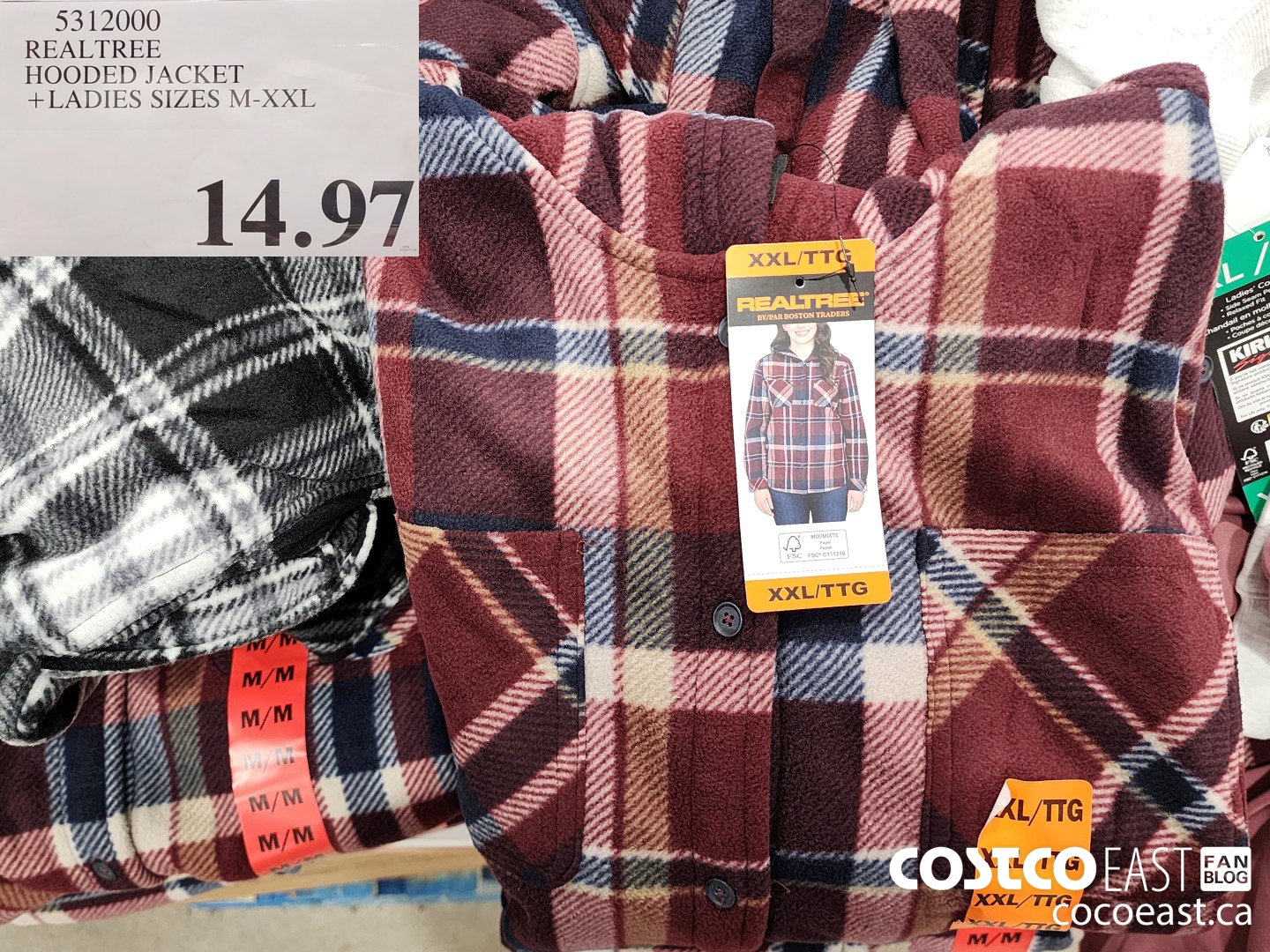 5312000 REALTREE HOODED JACKET + LADIES SIZES S-XXL $14.97