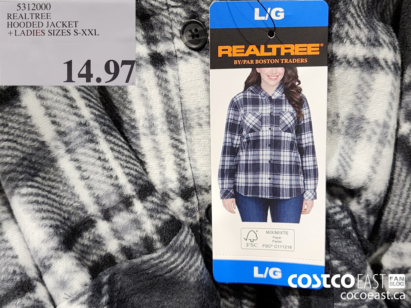 5312000 REALTREE HOODED JACKET + LADIES SIZES S-XXL $14.97