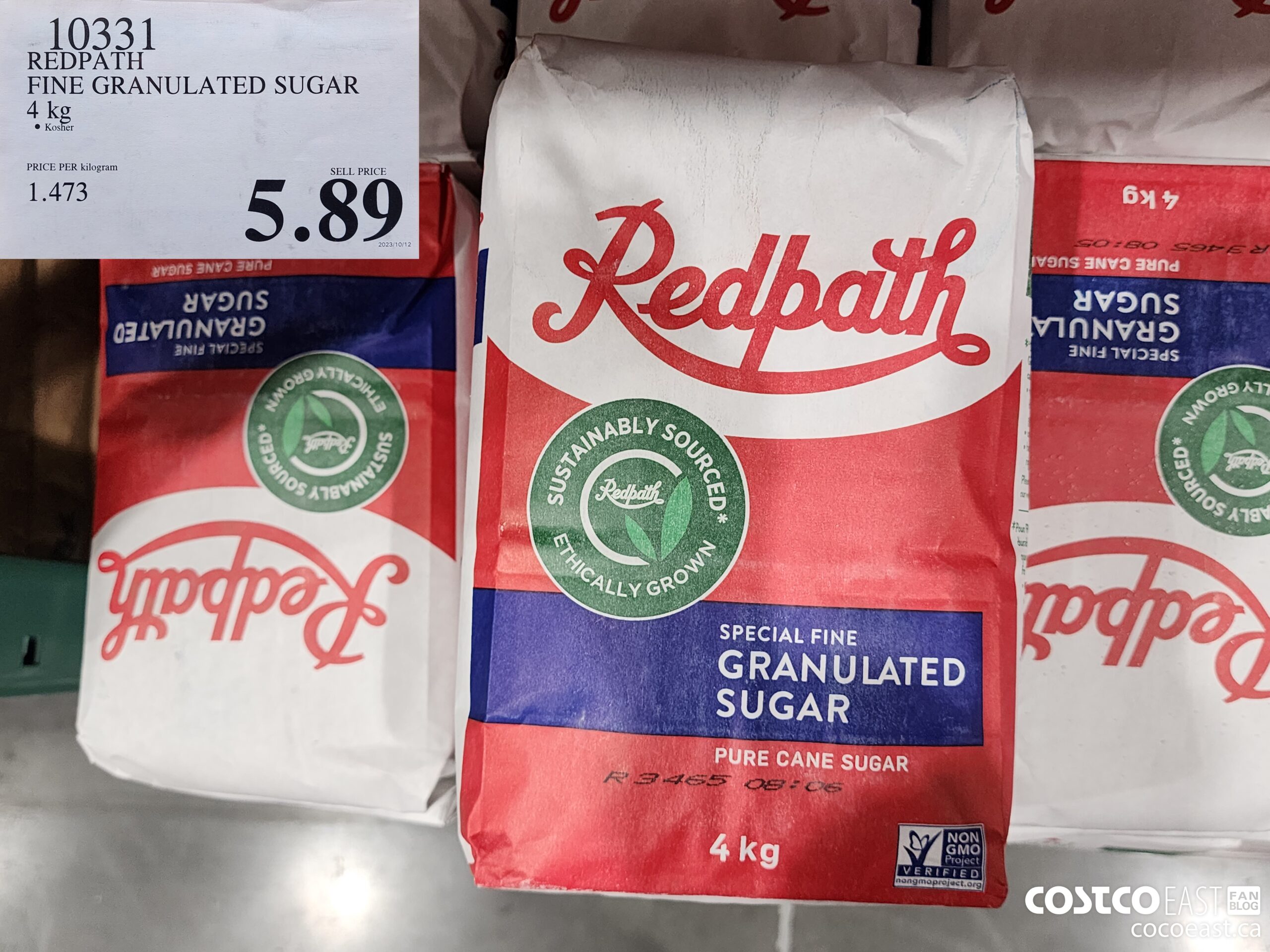 10331 REDPATH WHITE GRANULATED SUGAR 4 KG $5.89