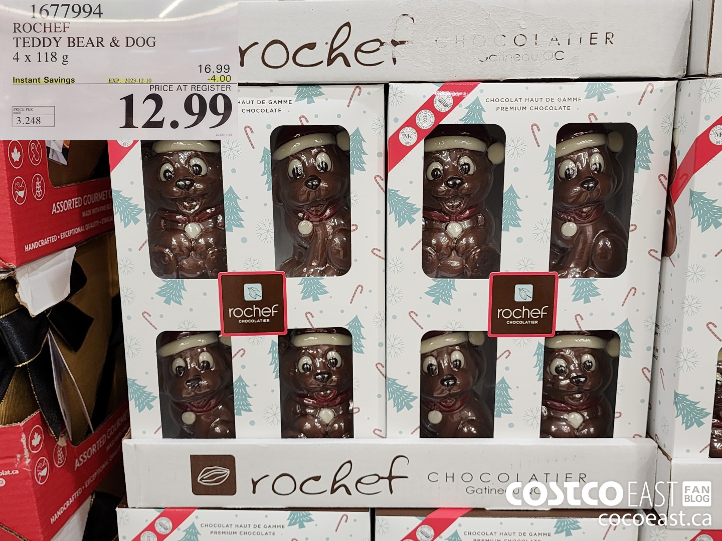 1677994 ROCHER TEDDY BEAR & DOG 4 x 118g ($4.00 INSTANT SAVINGS EXPIRES ON 2023-12-10) $12.99