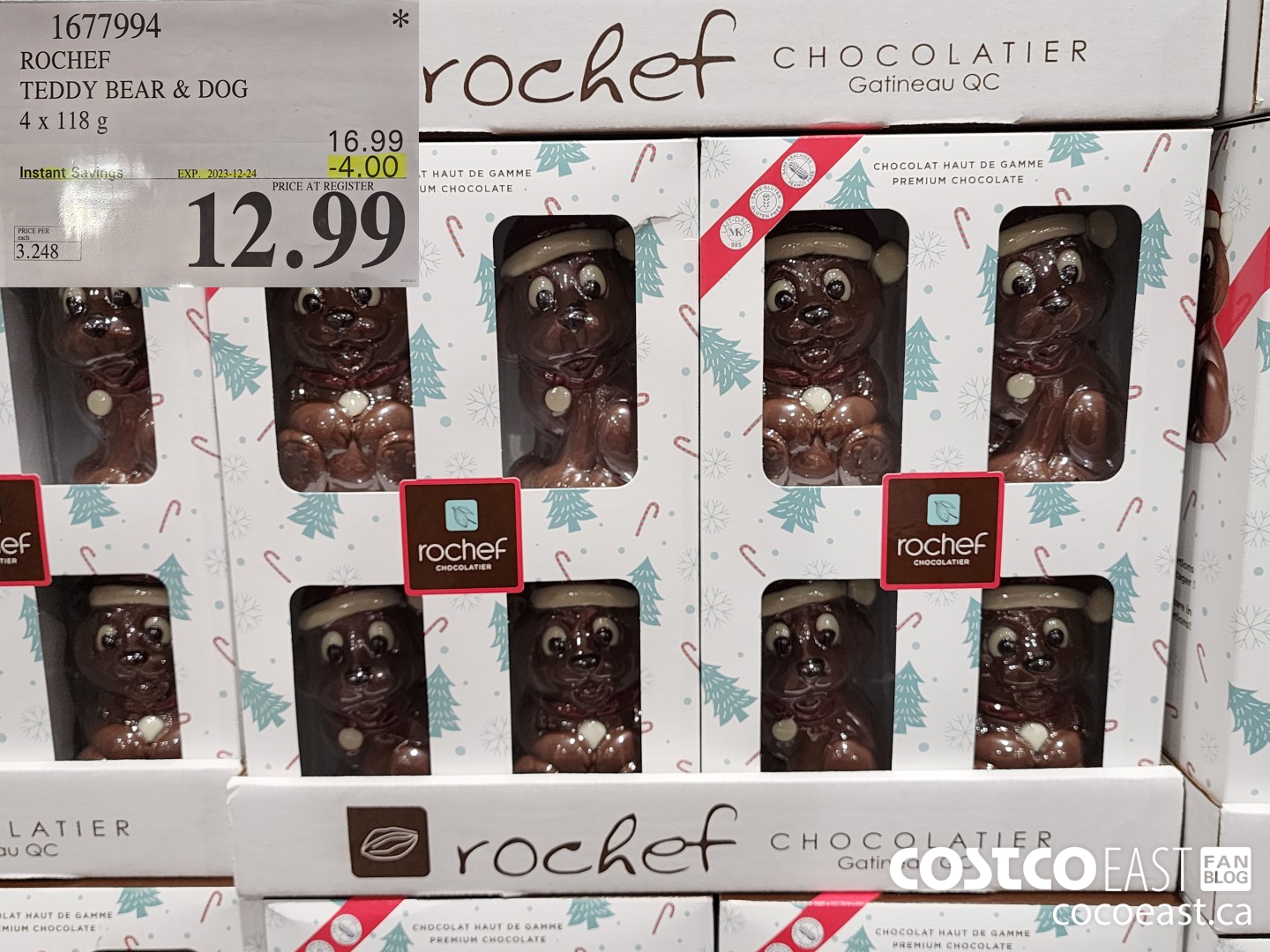 1677994 ROCHER TEDDY BEAR & DOG 4 x 118g ($4.00 INSTANT SAVINGS EXPIRES ON 2023-12-24) $12.99