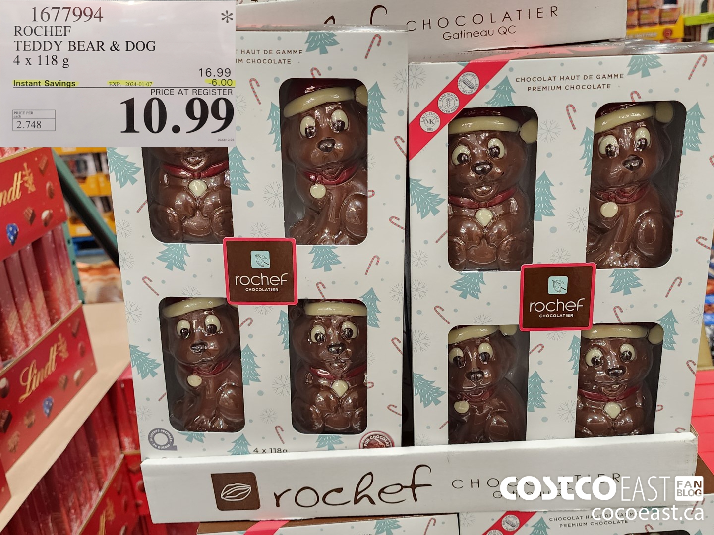 1677994 ROCHER TEDDY BEAR & DOG 4 x 118g ($6.00 INSTANT SAVINGS EXPIRES ON 2024-01-07) $10.99