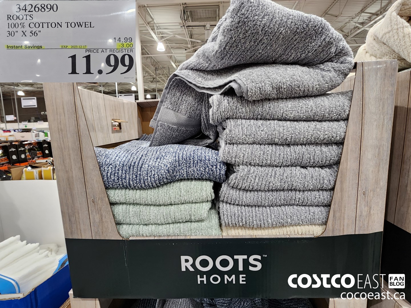 3426890 ROOTS 100% COTTON TOWEL 30