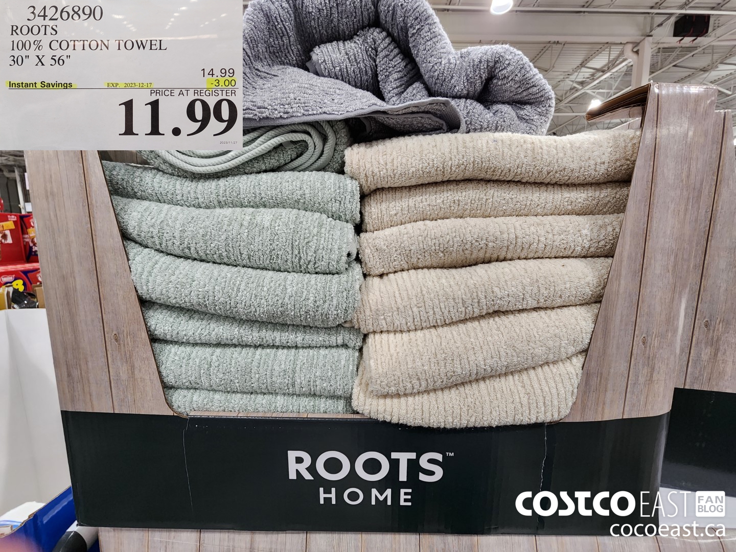 3426890 ROOTS 100% COTTON TOWEL 30