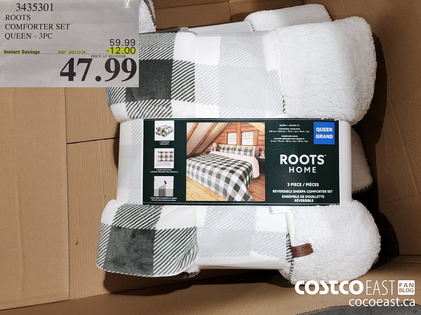 3435301 ROOTS COMFORTER SET QUEEN - 3PC ($12.00 INSTANT SAVINGS EXPIRES ON 2023-12-24) $47.99