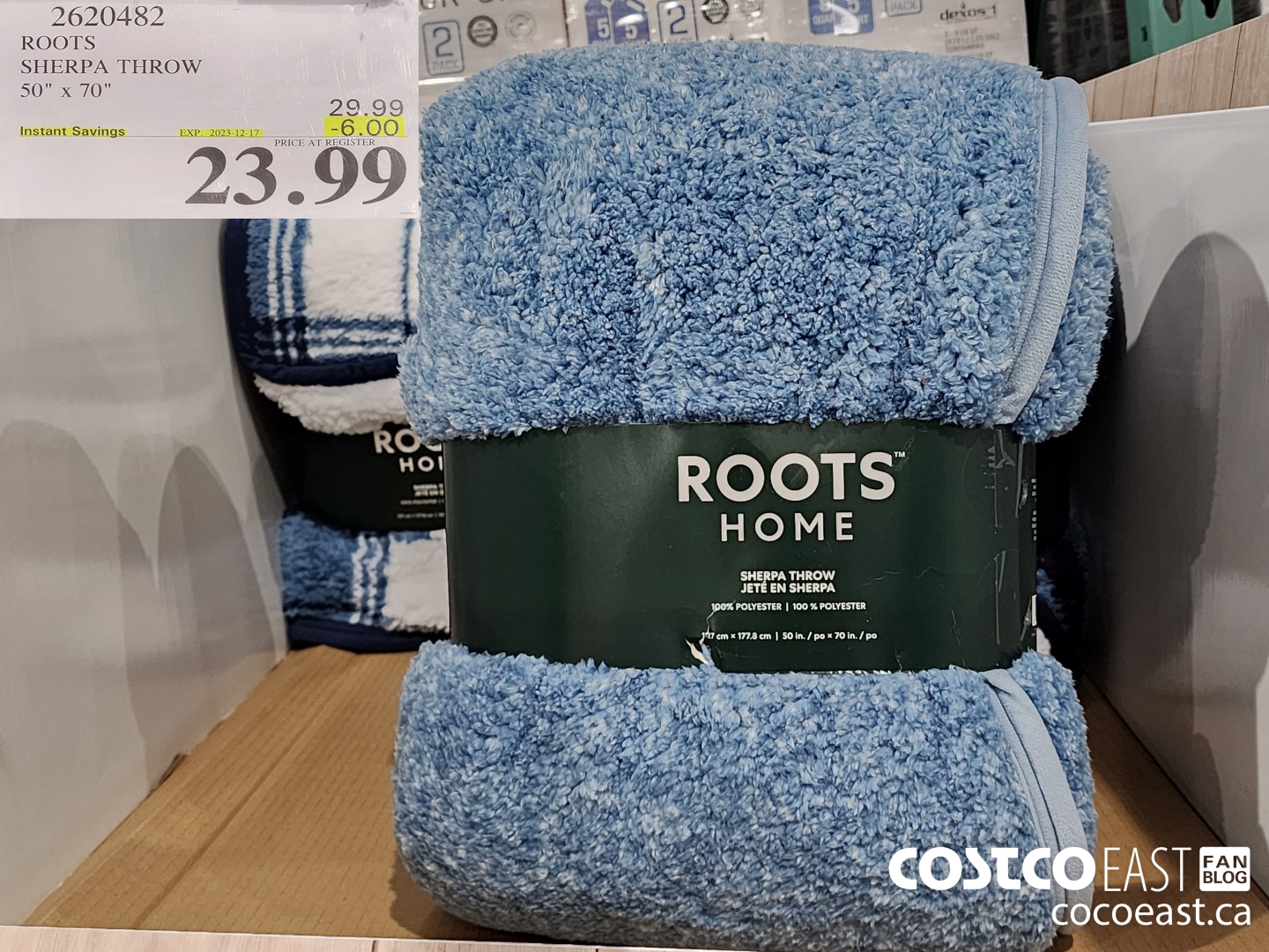 2620482 ROOTS SHERPA THROW 50