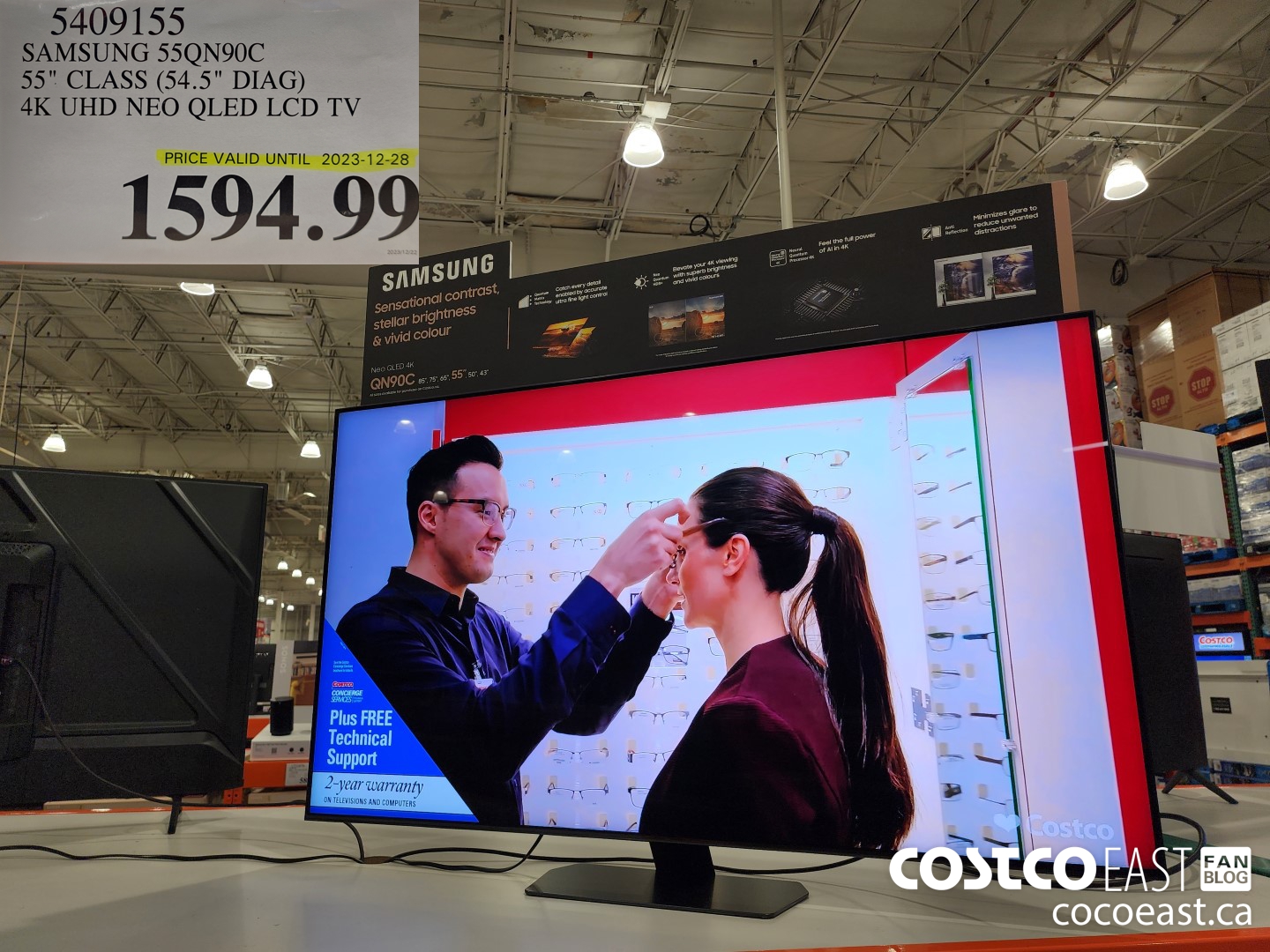 5409155 SAMSUNG 55QN90C 55” CLASS (54.5