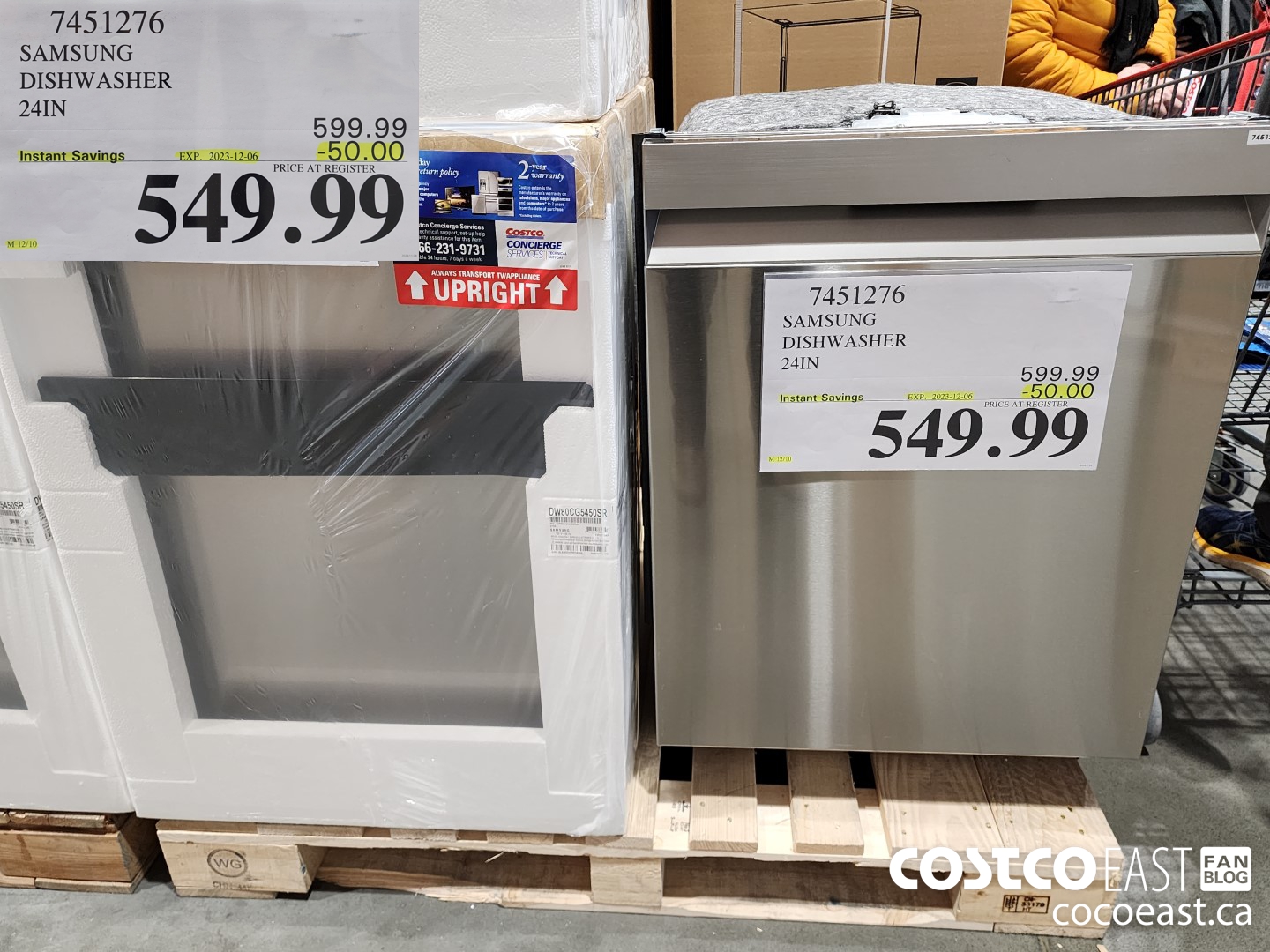 7451276 SAMSUNG DISHWASHER 24IN ($50.00 INSTANT SAVINGS EXPIRES ON 2023-12-06) $549.99