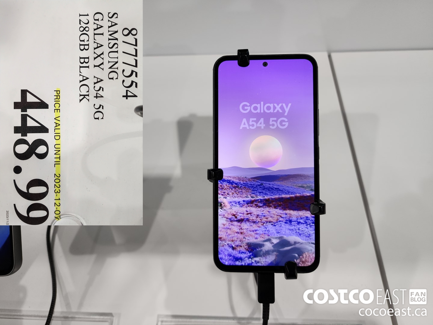 8777554 SAMSUNG GALAXY A54 5G 128GB BLACK $448.99