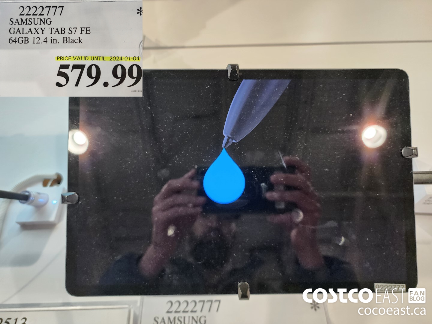 2222777 SAMSUNG GALAXY TAB S7 FE 64GB 12.4 IN. BLACK $579.99