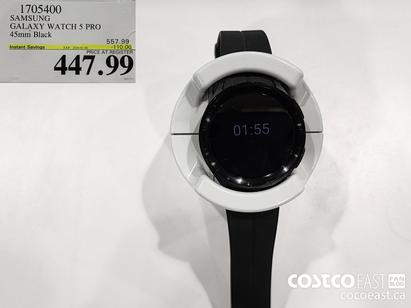 1705400 SAMSUNG GALAXY WATCH 5 PRO 45mm Black ($110.00 INSTANT SAVINGS EXPIRES ON 2024-01-04) $447.99