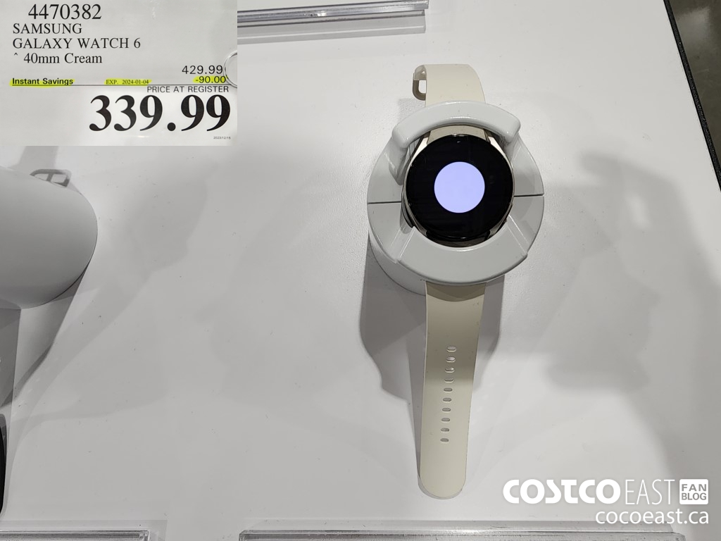 4470382 SAMSUNG GALAXY WATCH 6 40mm Cream ($90.00 INSTANT SAVINGS EXPIRES ON 2023-01-04) $339.99