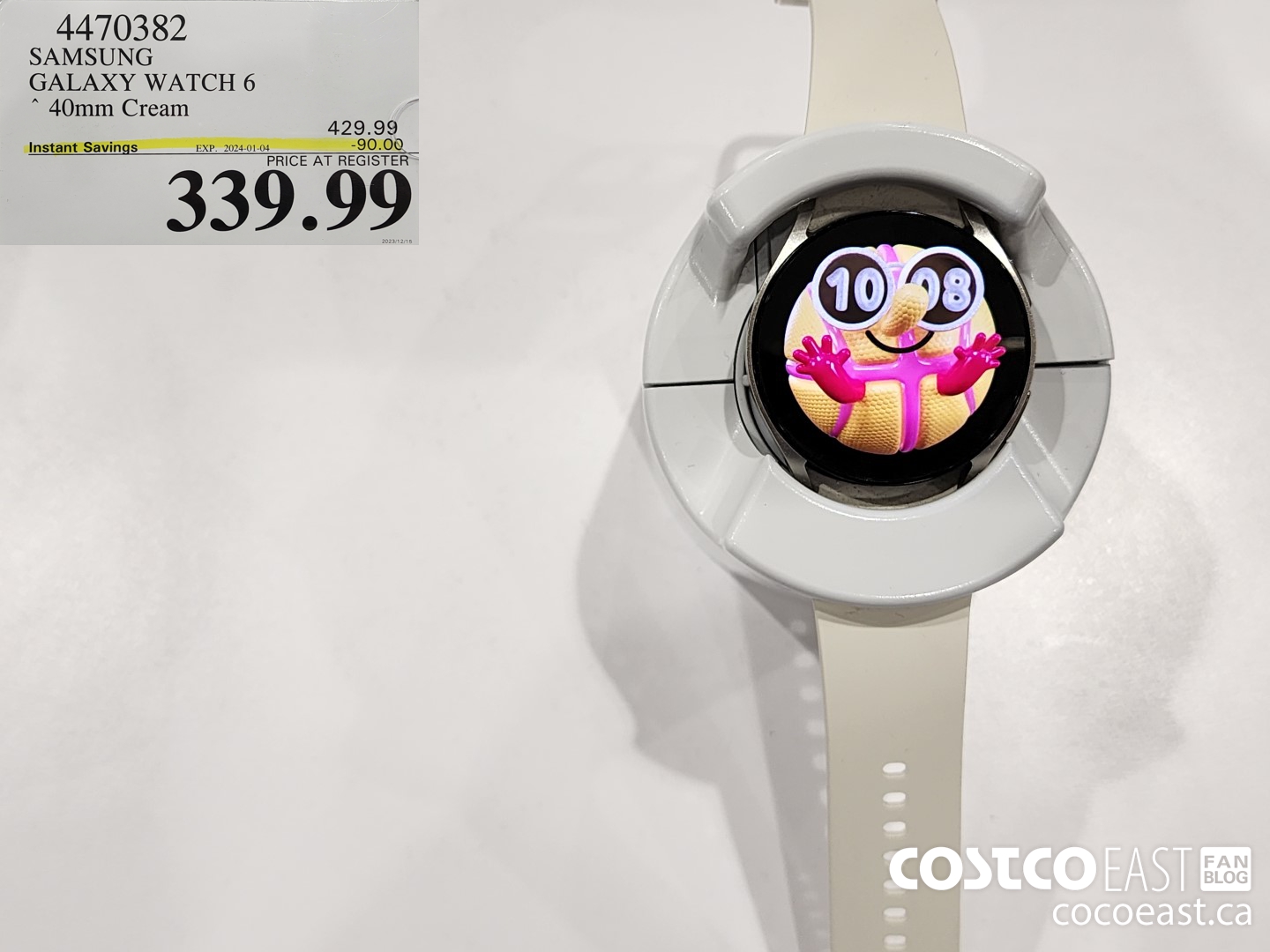 4470382 SAMSUNG GALAXY WATCH 6 40mm Cream ($90.00 INSTANT SAVINGS EXPIRES ON 2024-01-04) $339.99