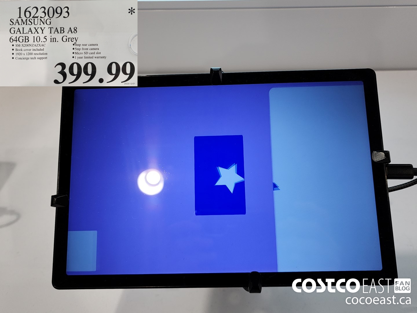 1623093 SAMSUNG TAB A8 64GB 10.5 IN GREY $399.99