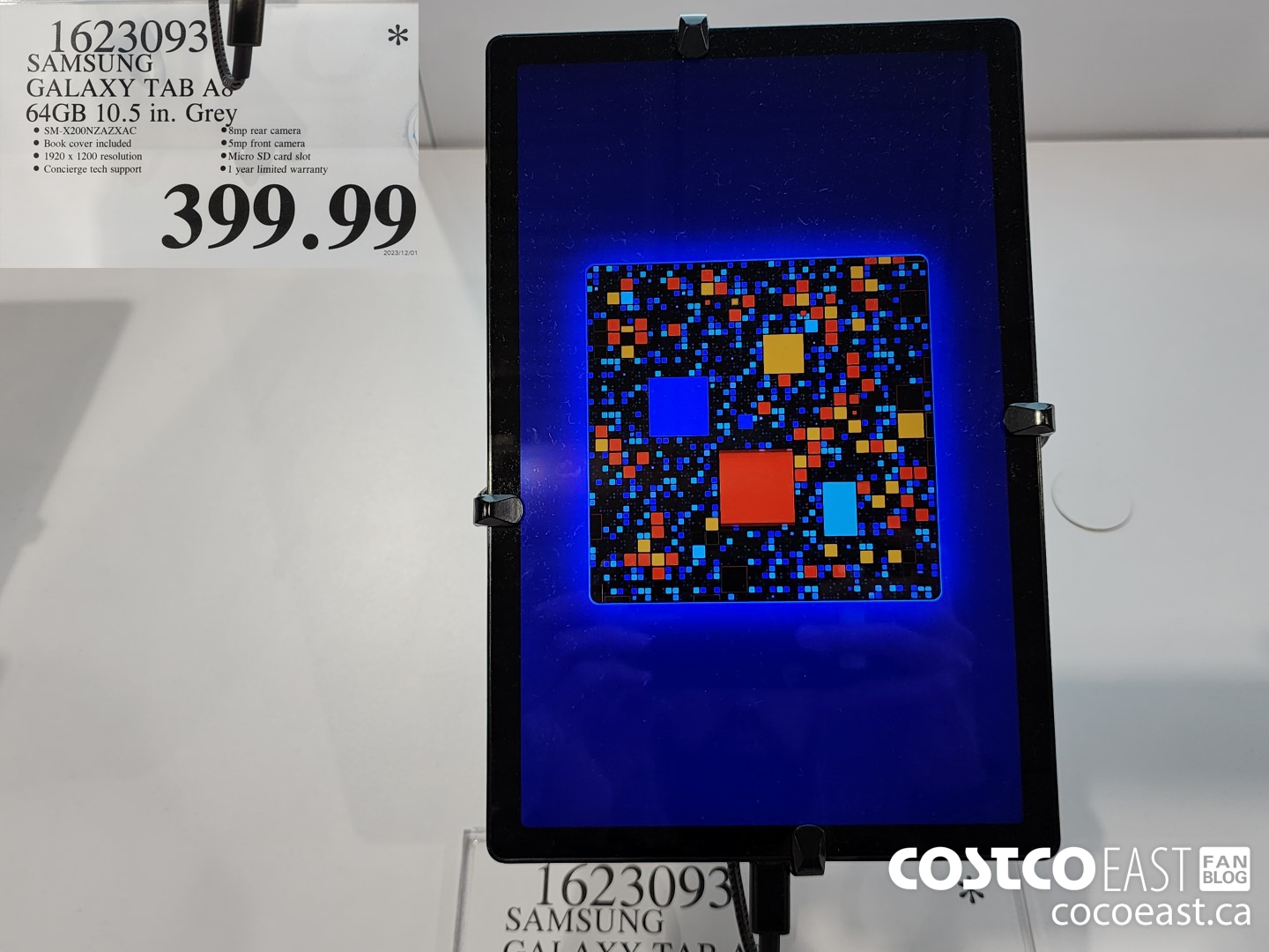 1623093 SAMSUNG TAB A8 64GB 10.5 IN GREY $399.99