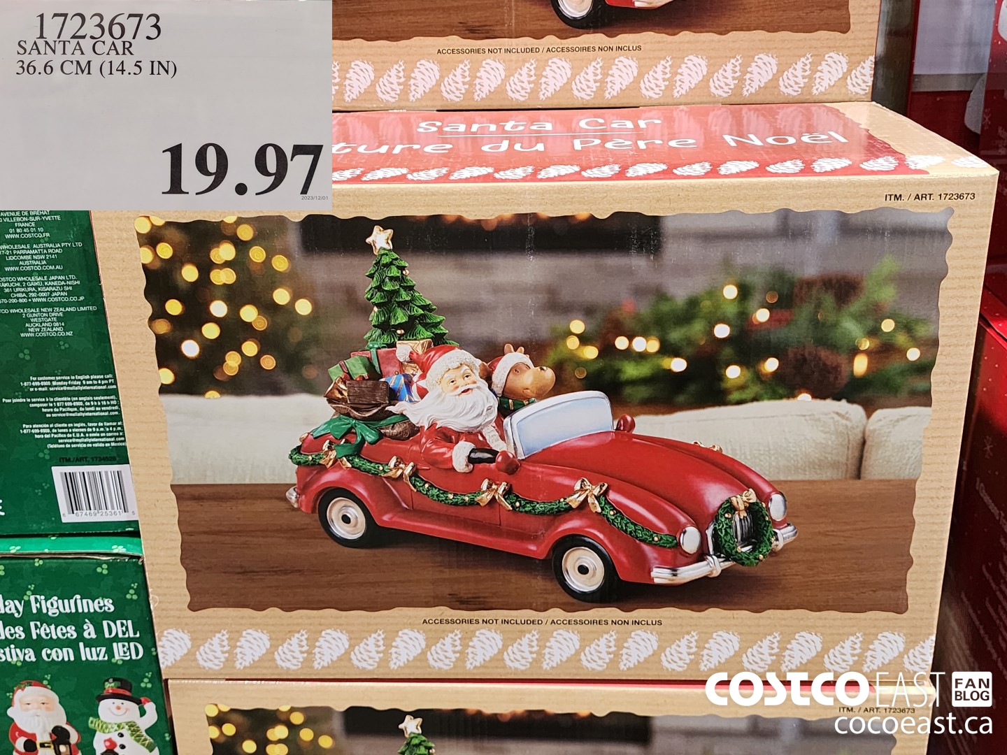 1723673 SANTA CAR 36.6 CM (14.5 IN) $19.97