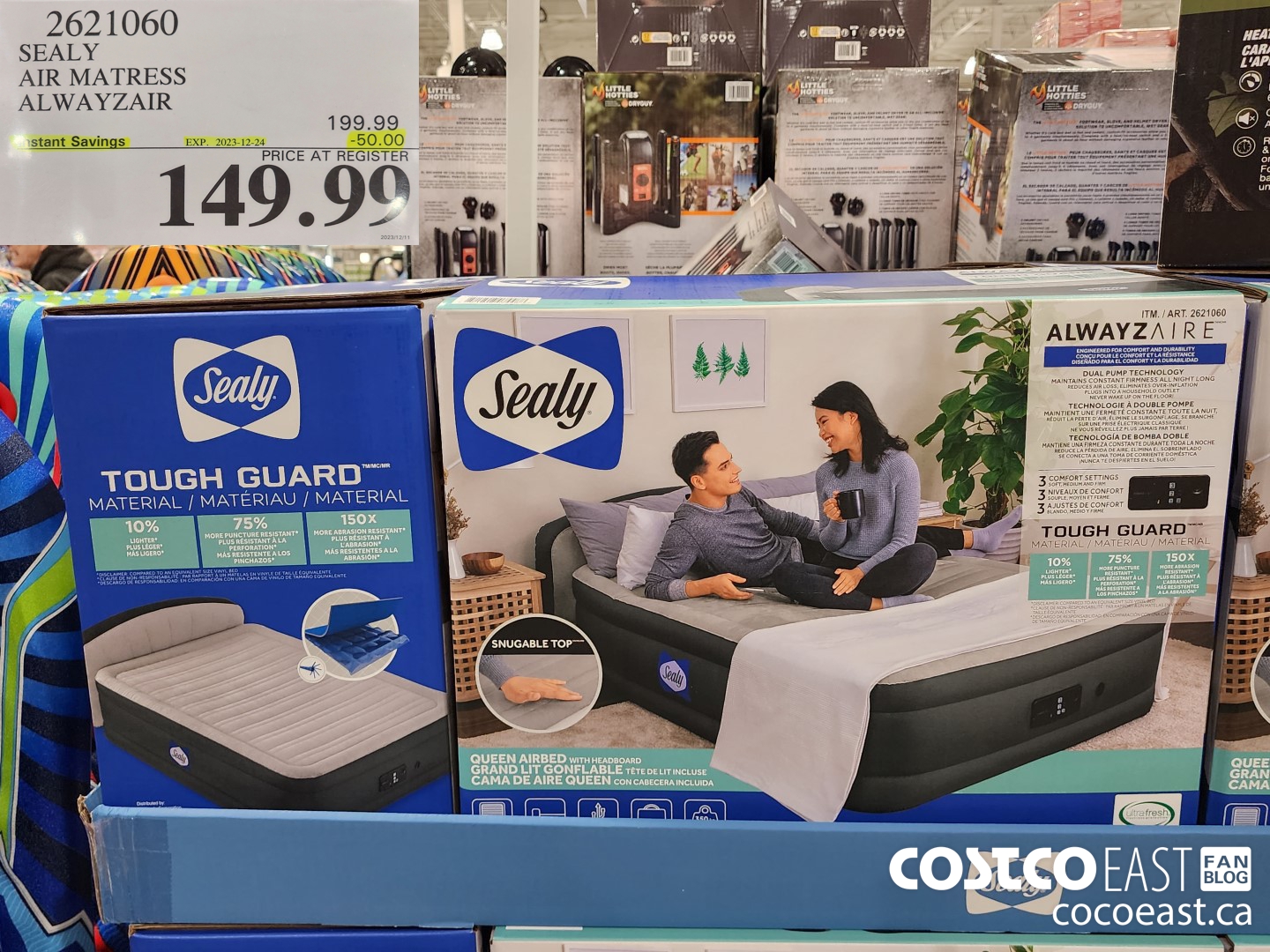 2621060 SEALY AIR MATRESS ALWAYZAIR ($50.00 INSTANT SAVINGS EXPIRES ON 2023-12-24) $149.99