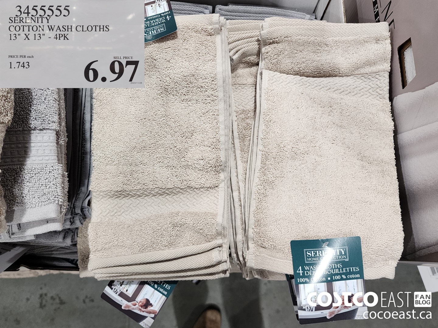 3455555 SERENITY WASH CLOTHS 13