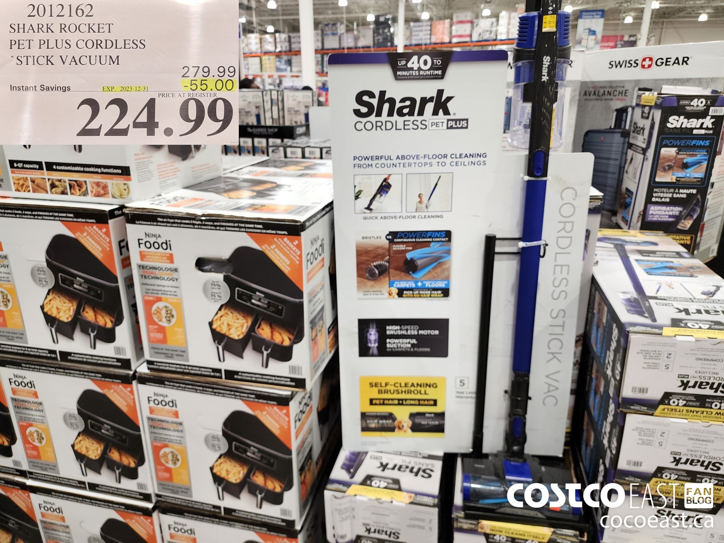 2012162 SHARK ROCKET PET PRO CORDLESS STICK VACUUM ($55.00 INSTANT SAVINGS EXPIRES ON 2023-12-31) $224.99