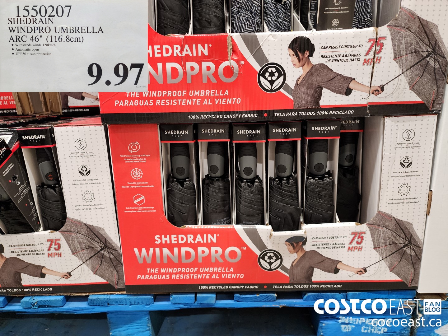 1550207 SHEDRAIN WINDPRO UMBRELLA ARC 46