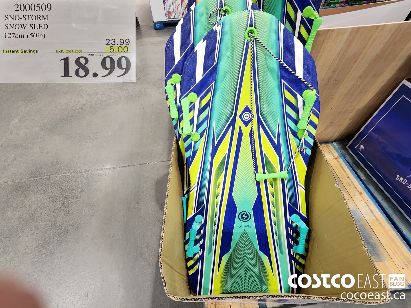 2000509 SNO-STORM SNOW SLED 127 (50IN) ($5.00 INSTANT SAVINGS EXPIRES ON 2023-12-31) $18.99