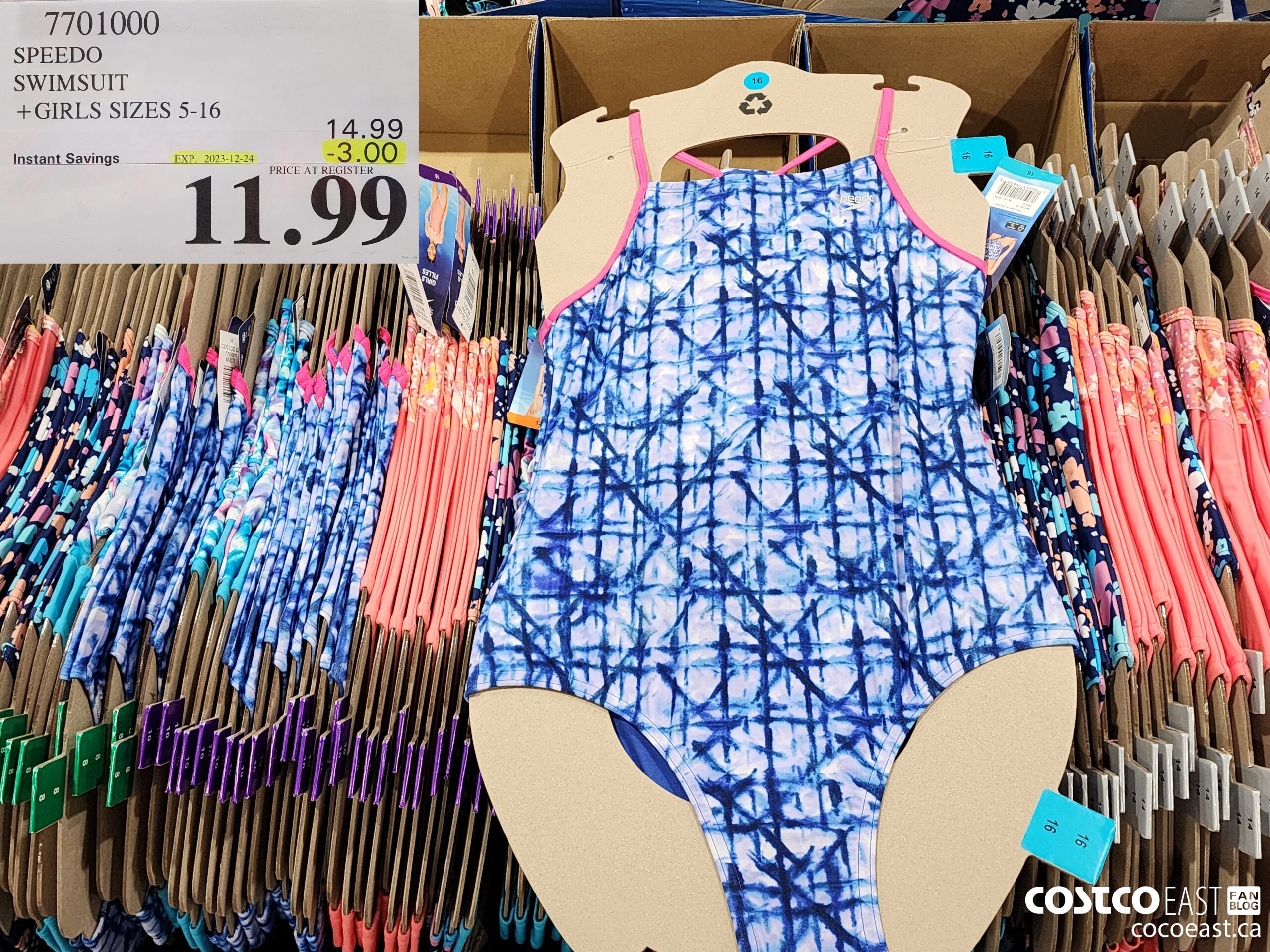 7701000 SPEEDO SWIMSUIT +GIRLS SIZES 5-16 ($3.00 INSTANT SAVINGS EXPIRES ON 2023-12-24) $11.99