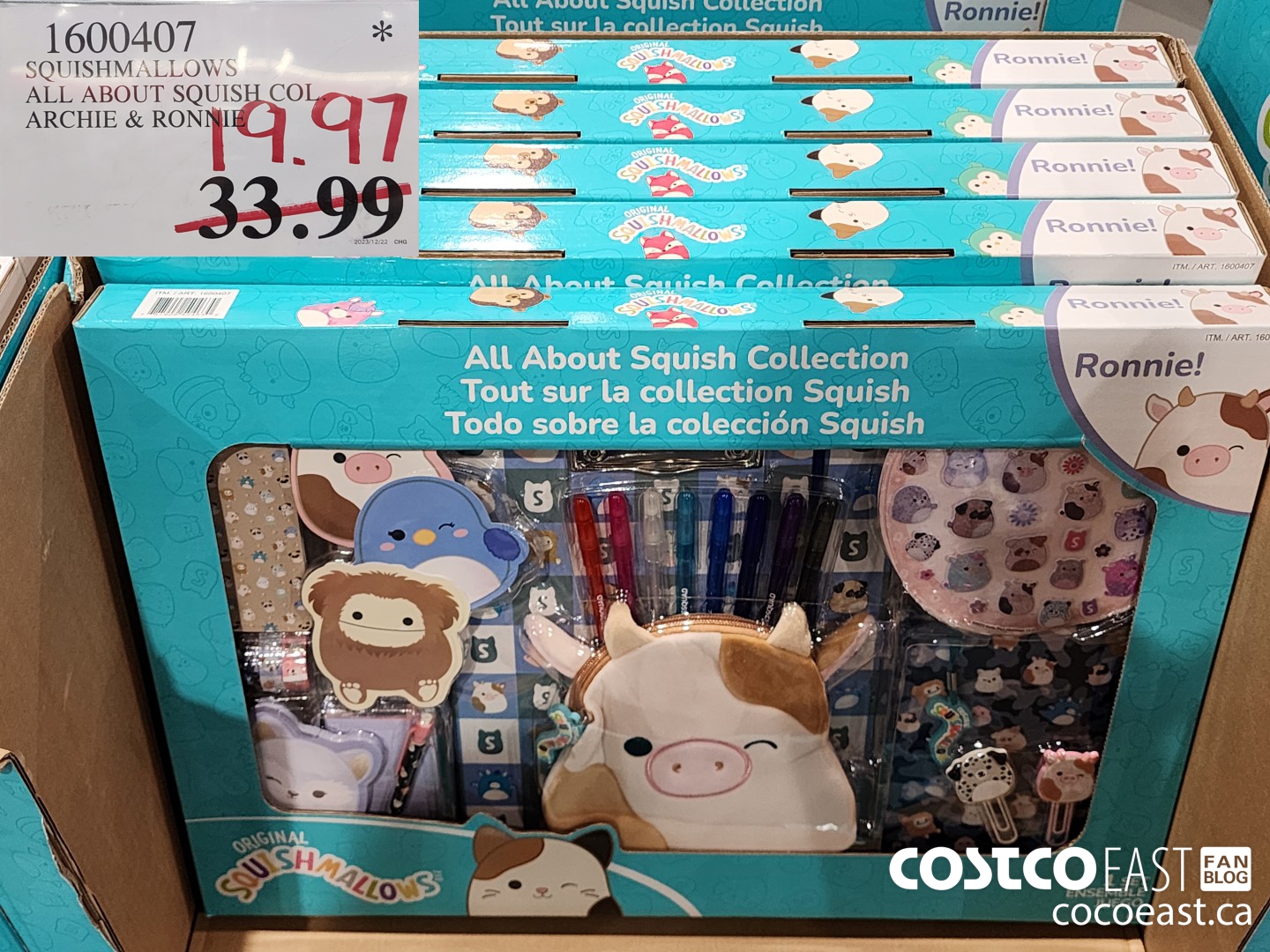 1600407 SQUISHMALLOWS ALL ABOUT SQUISH COL. ARCHIE & RONNIE $19.97