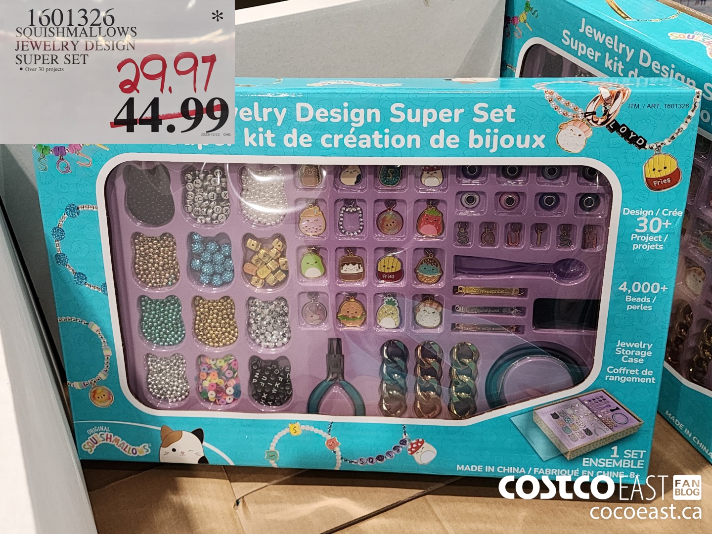 1601326 SQUISHMALLOWS JEWELRY DESIGN SUPER SET $29.97