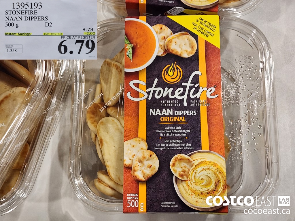 1395193 STONEFIRE NAAN DIPPERS 500 g ($2.00 INSTANT SAVINGS EXPIRES ON 2023-12-17) $6.79